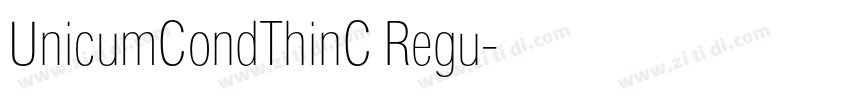 UnicumCondThinC Regu字体转换